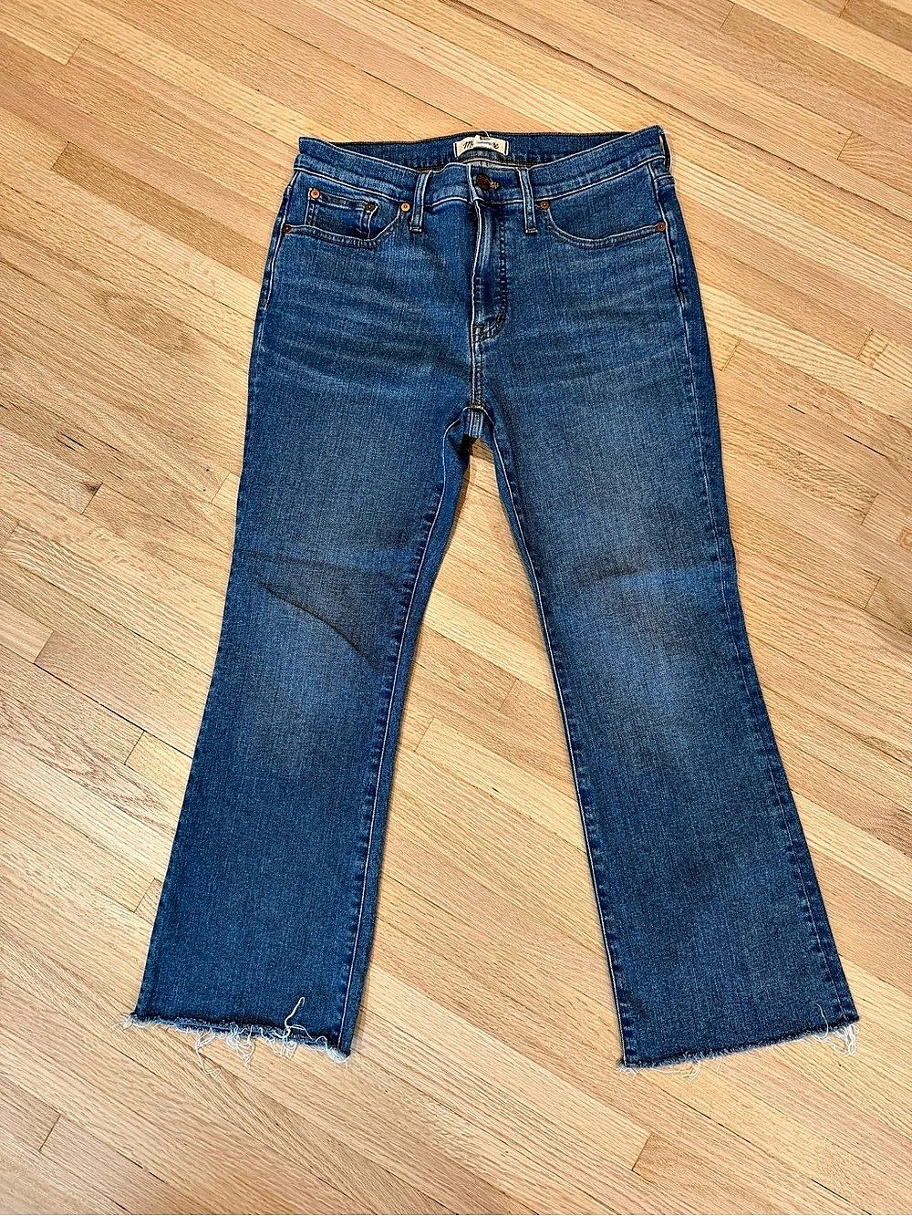 Madewell Mid-Rise Kick Out Jeans in Cherryville Wash Waist 29